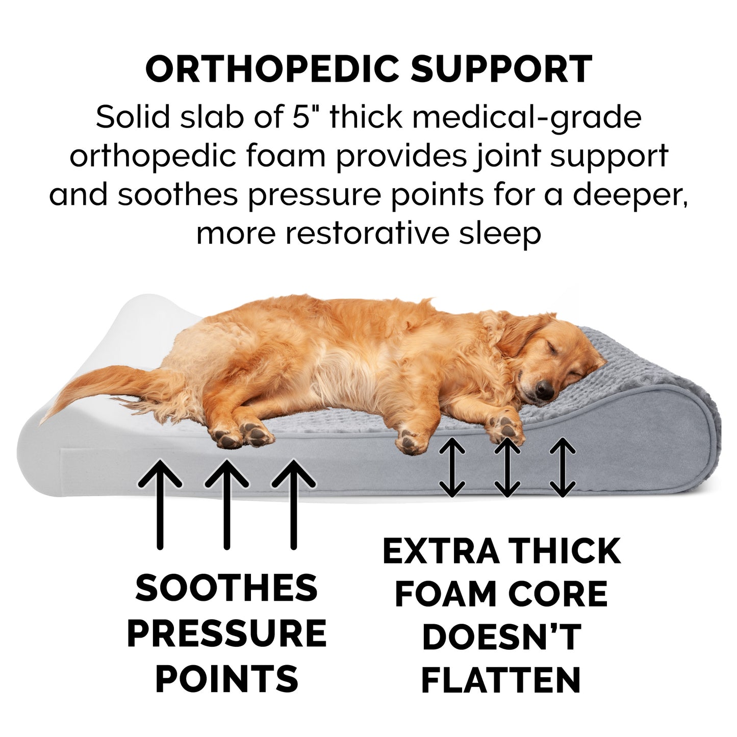 Luxe Lounger Contour Dog Bed - Ultra Plush