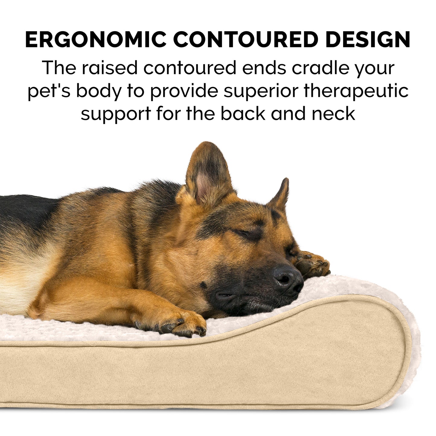 Luxe Lounger Contour Dog Bed - Ultra Plush