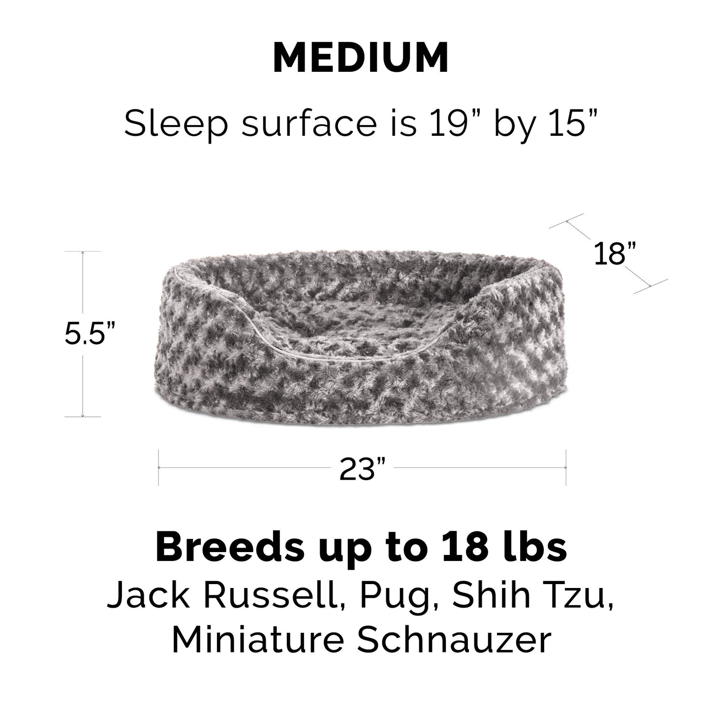 Oval Dog Bed - Ultra Plush