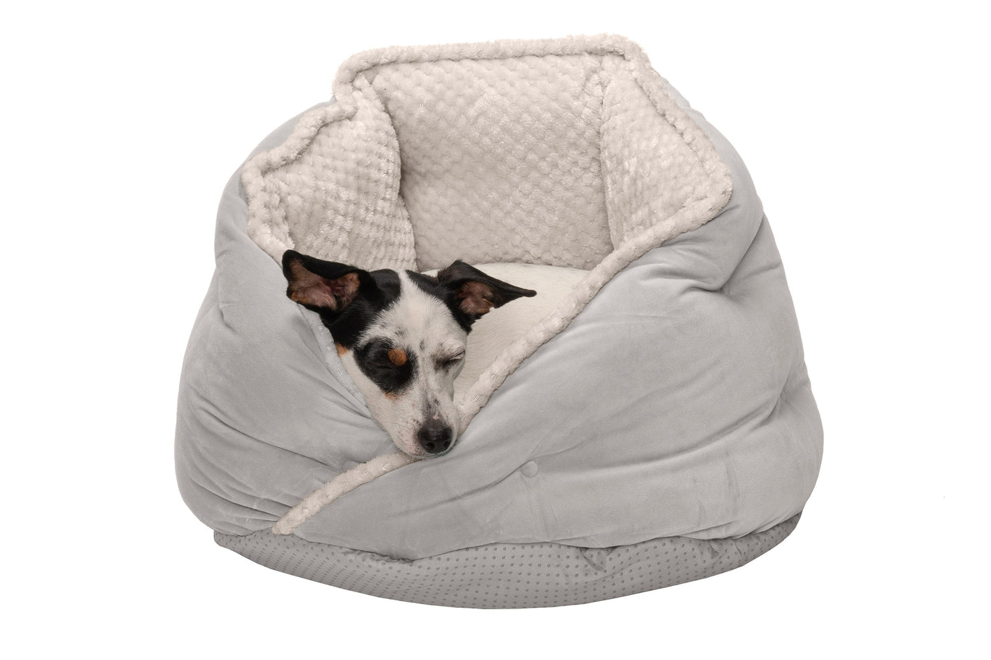 Minky Faux Fur & Velvet Hug Pet Bed