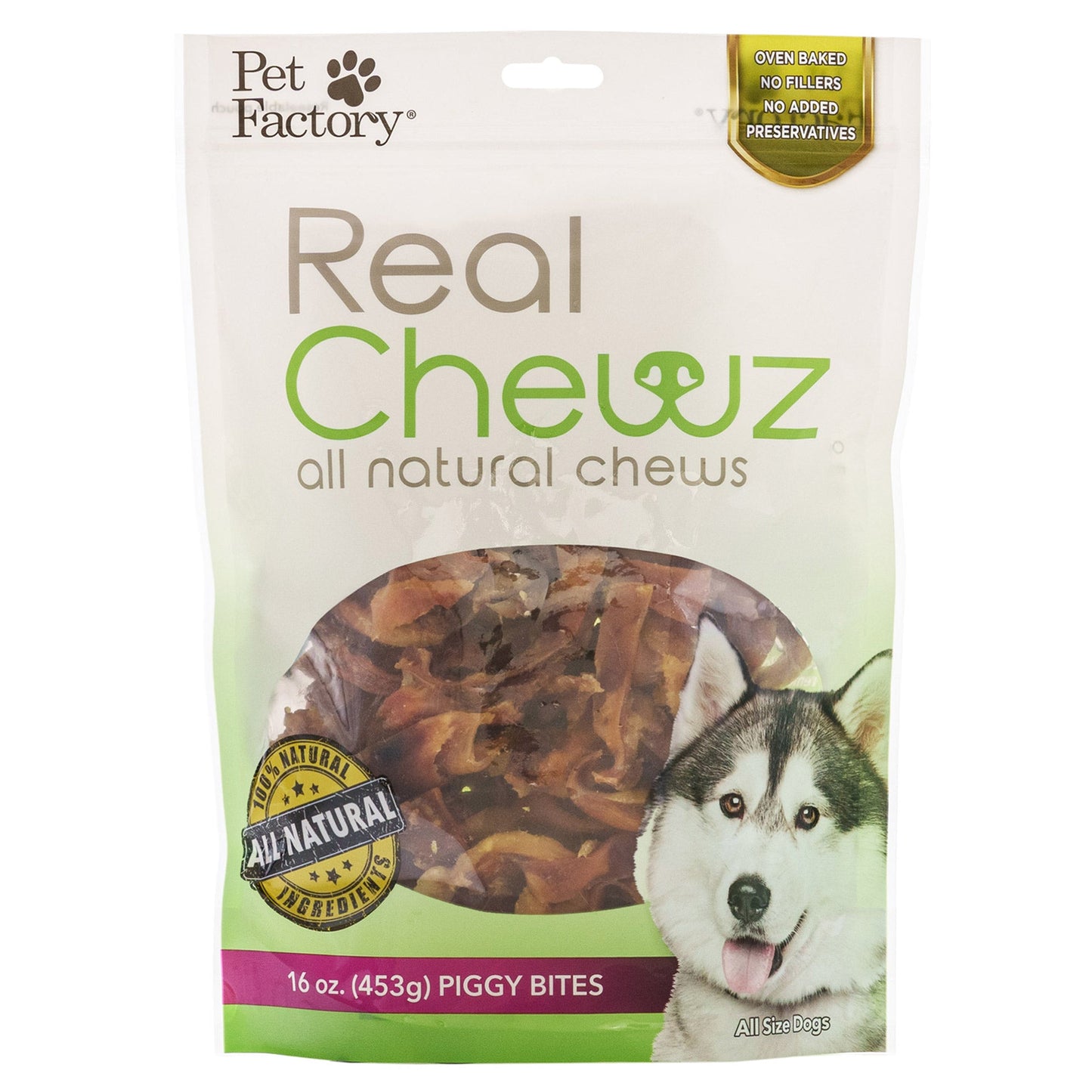 Pet Factory - Real Chewz Piggy Bites Dog Treats