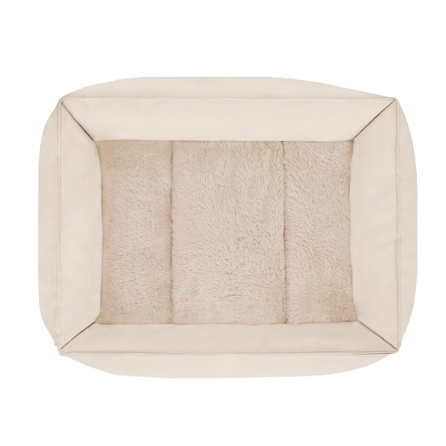 Leather Look Cozy Couch Pet Bed