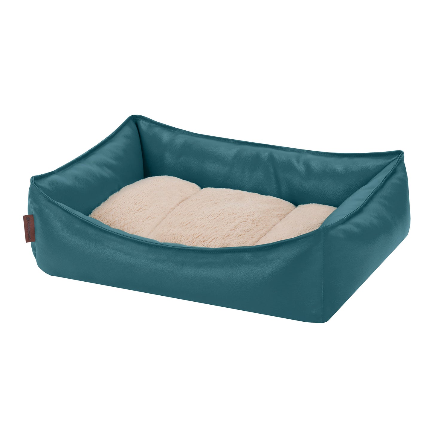 Leather Look Cozy Couch Pet Bed