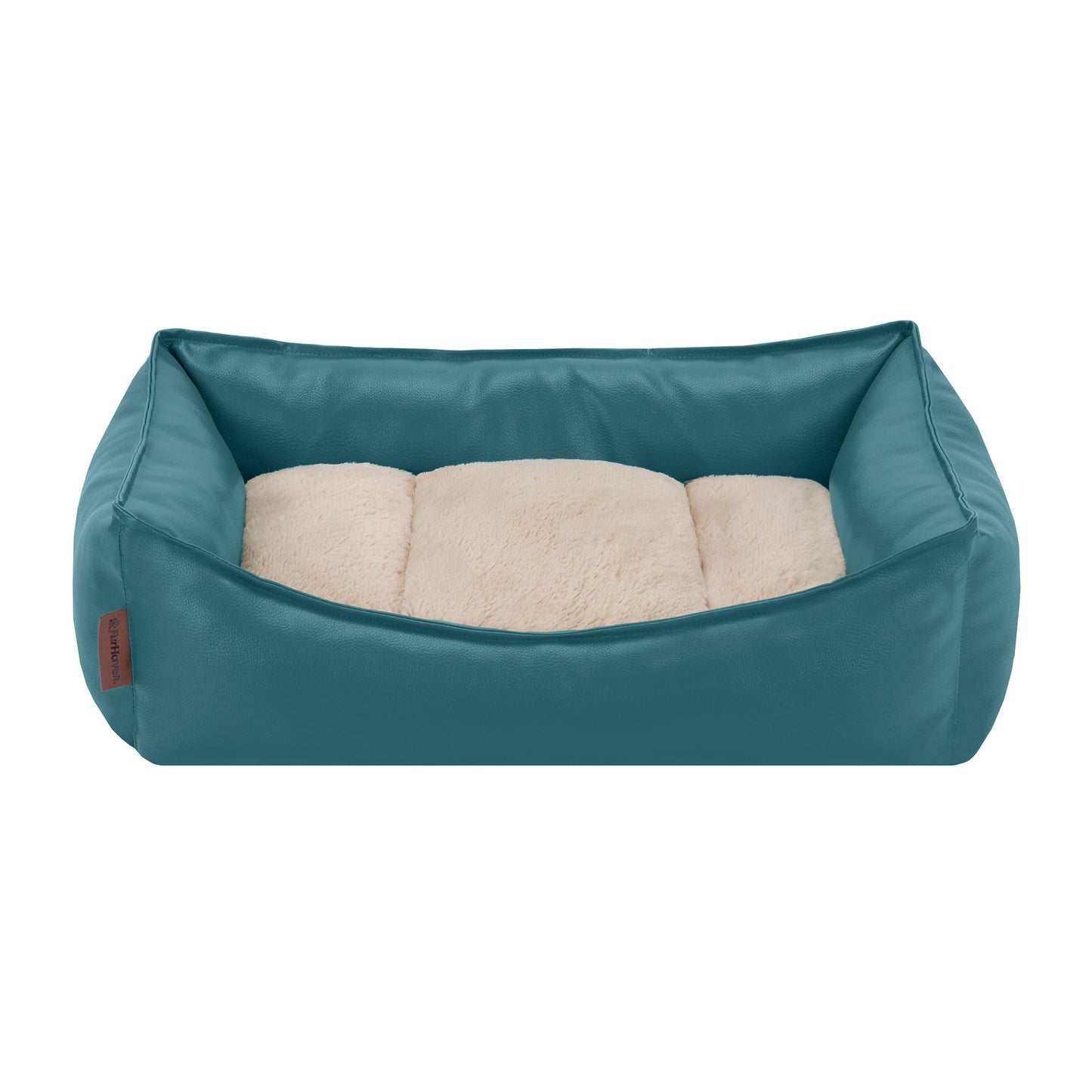 Leather Look Cozy Couch Pet Bed