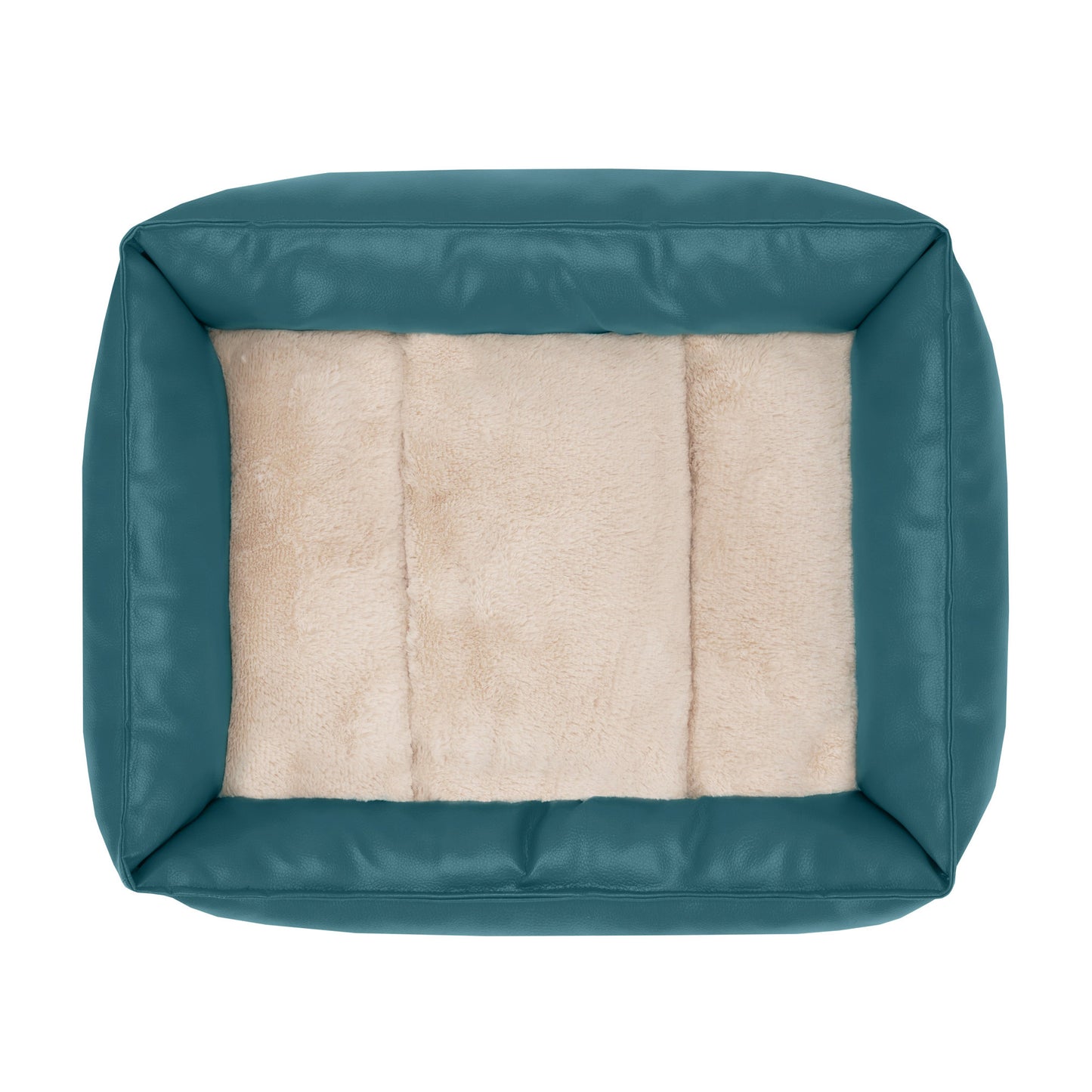 Leather Look Cozy Couch Pet Bed
