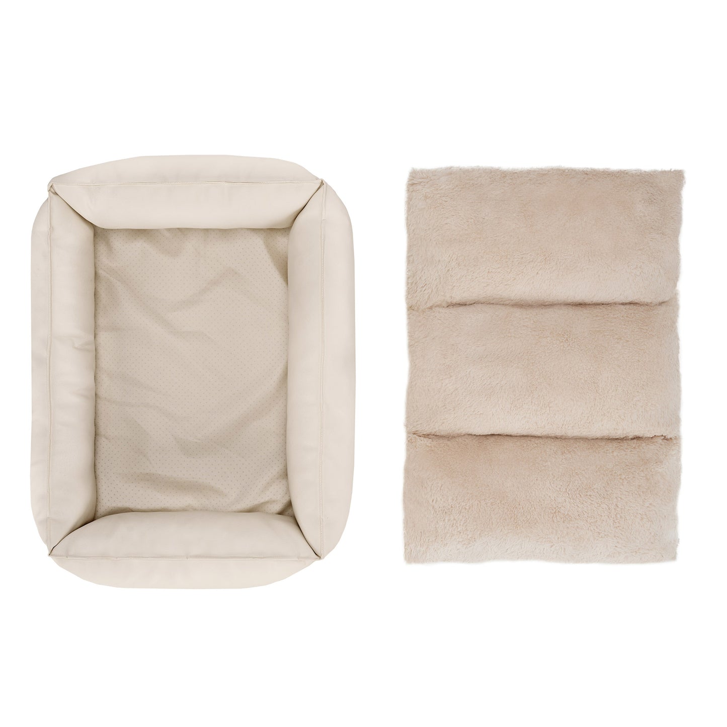 Leather Look Cozy Couch Pet Bed