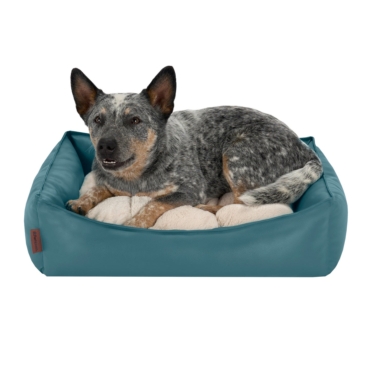 Leather Look Cozy Couch Pet Bed