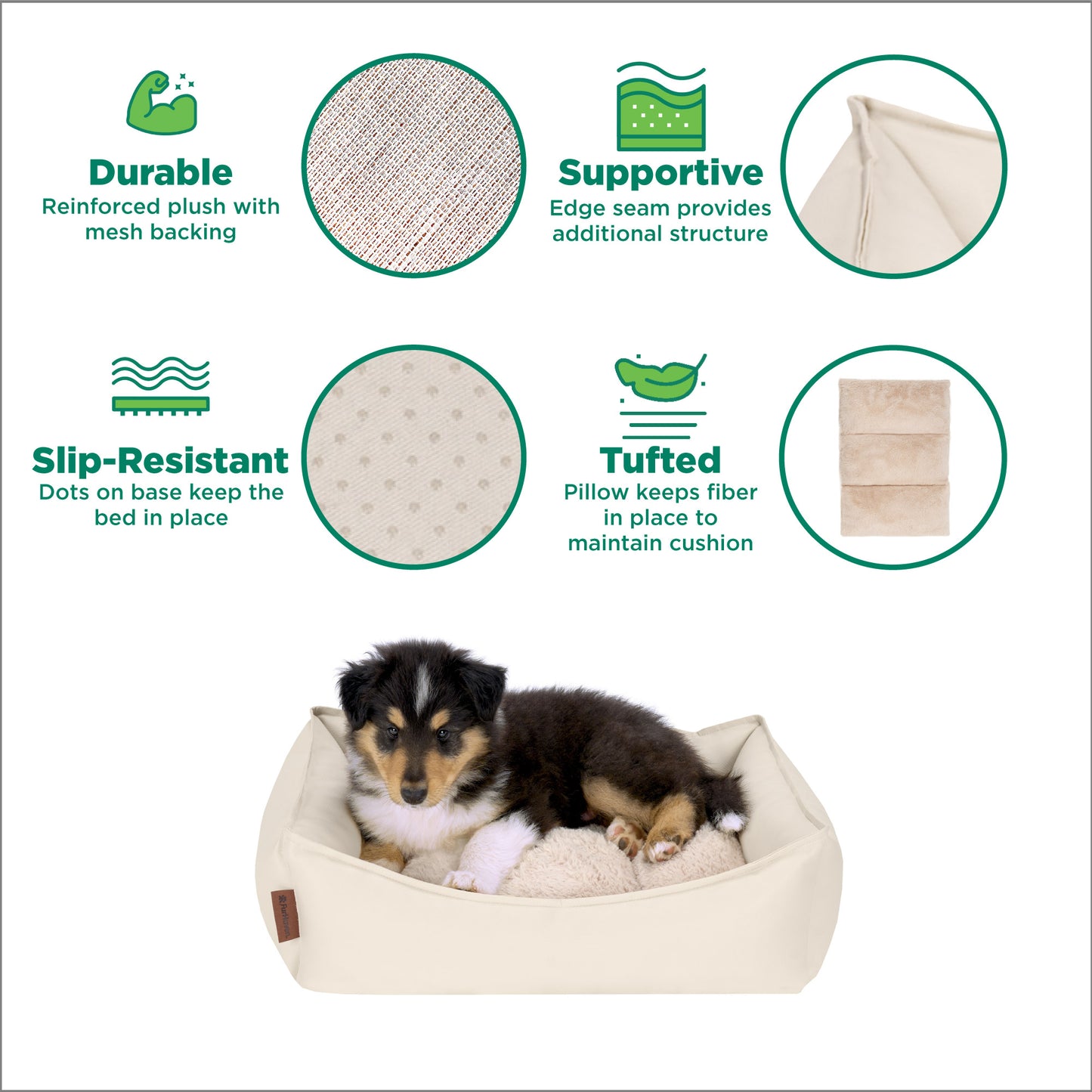 Leather Look Cozy Couch Pet Bed