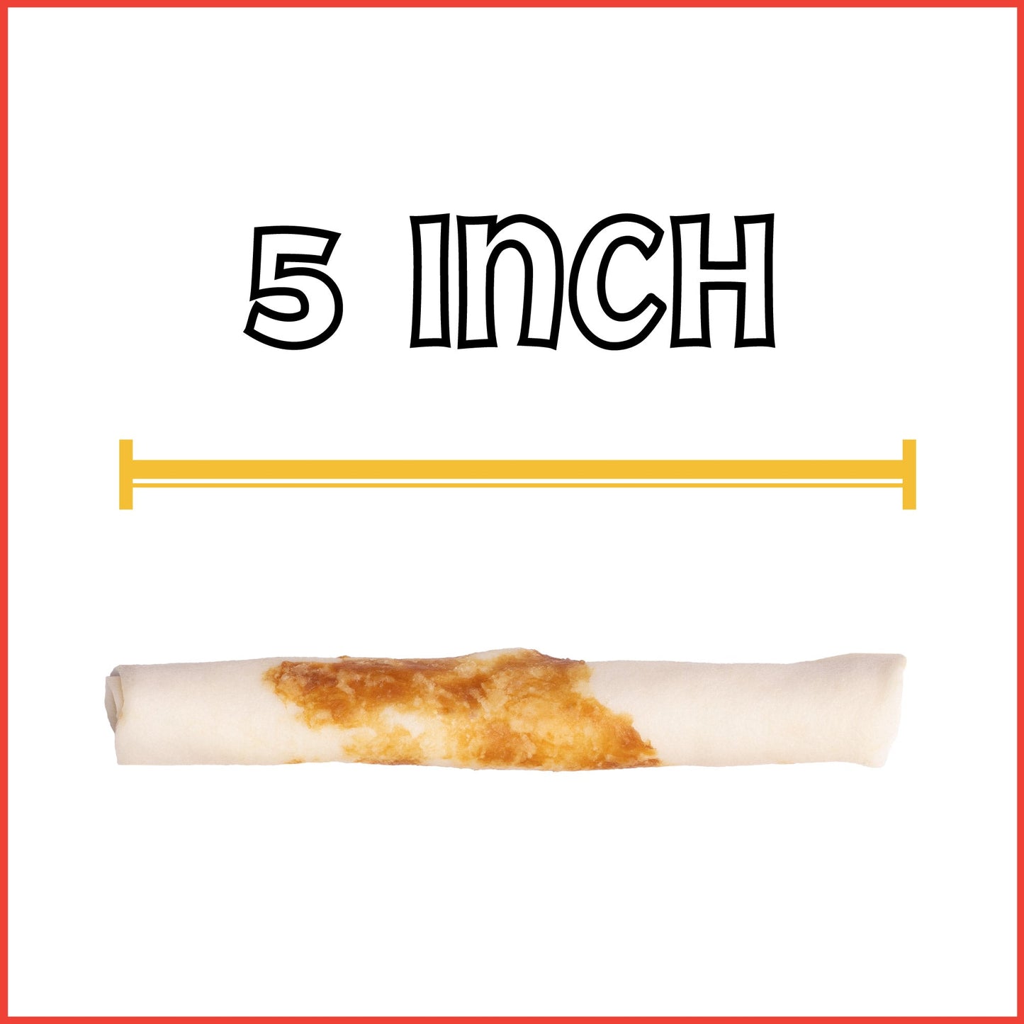 Pet Factory - Twistedz American Beefhide Chip Rolls with Meat Wrap 5" Dog Treats