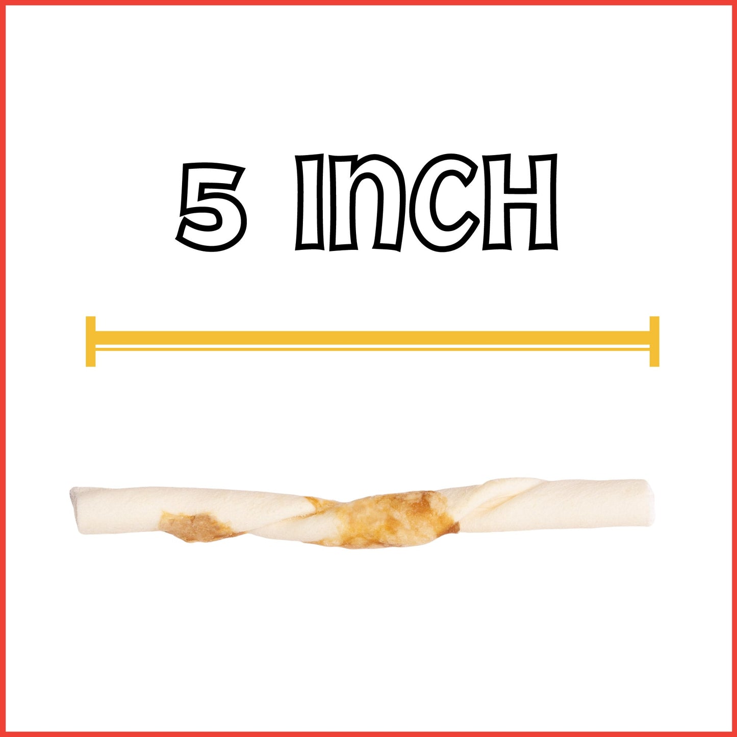 Pet Factory - Twistedz American Beefhide Twist Sticks with Meat Wrap 5" Dog Treats