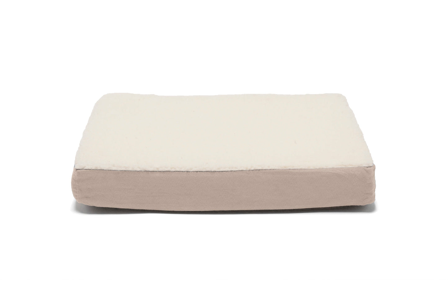 Deluxe Mattress Dog Bed - Faux Sheepskin & Suede