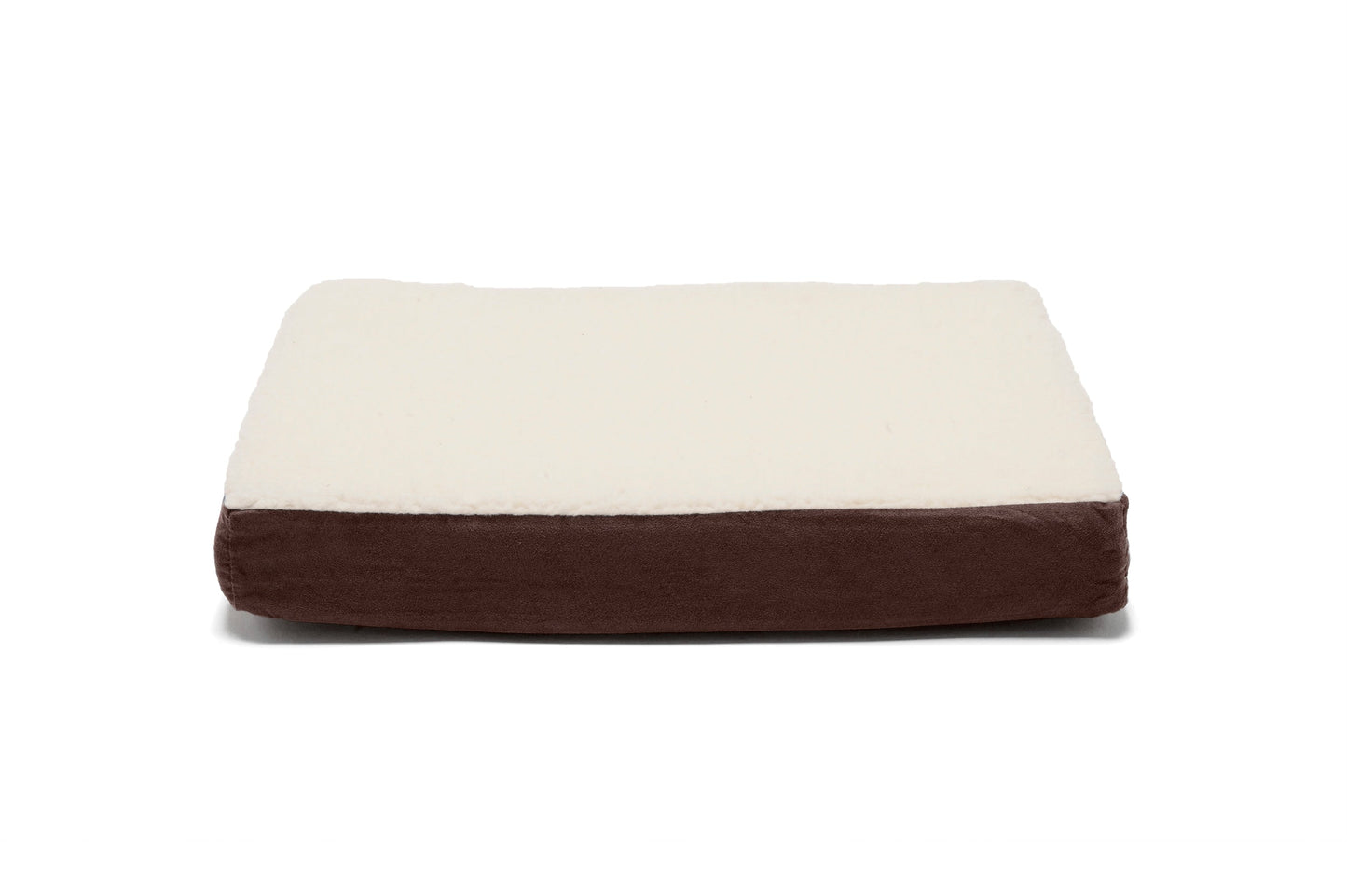 Deluxe Mattress Dog Bed - Faux Sheepskin & Suede