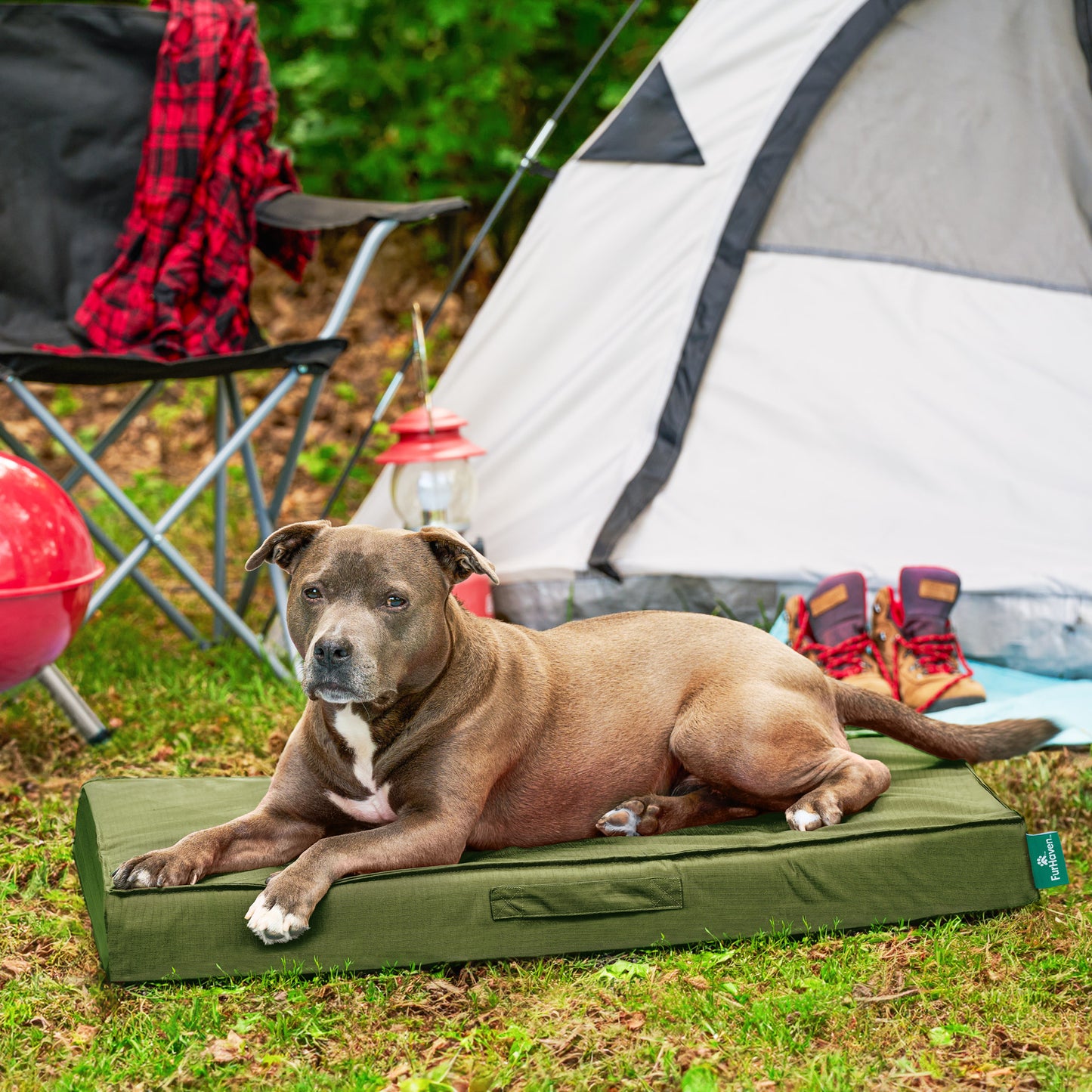 Grid Indoor-Outdoor Deluxe Mattress Pet Bed