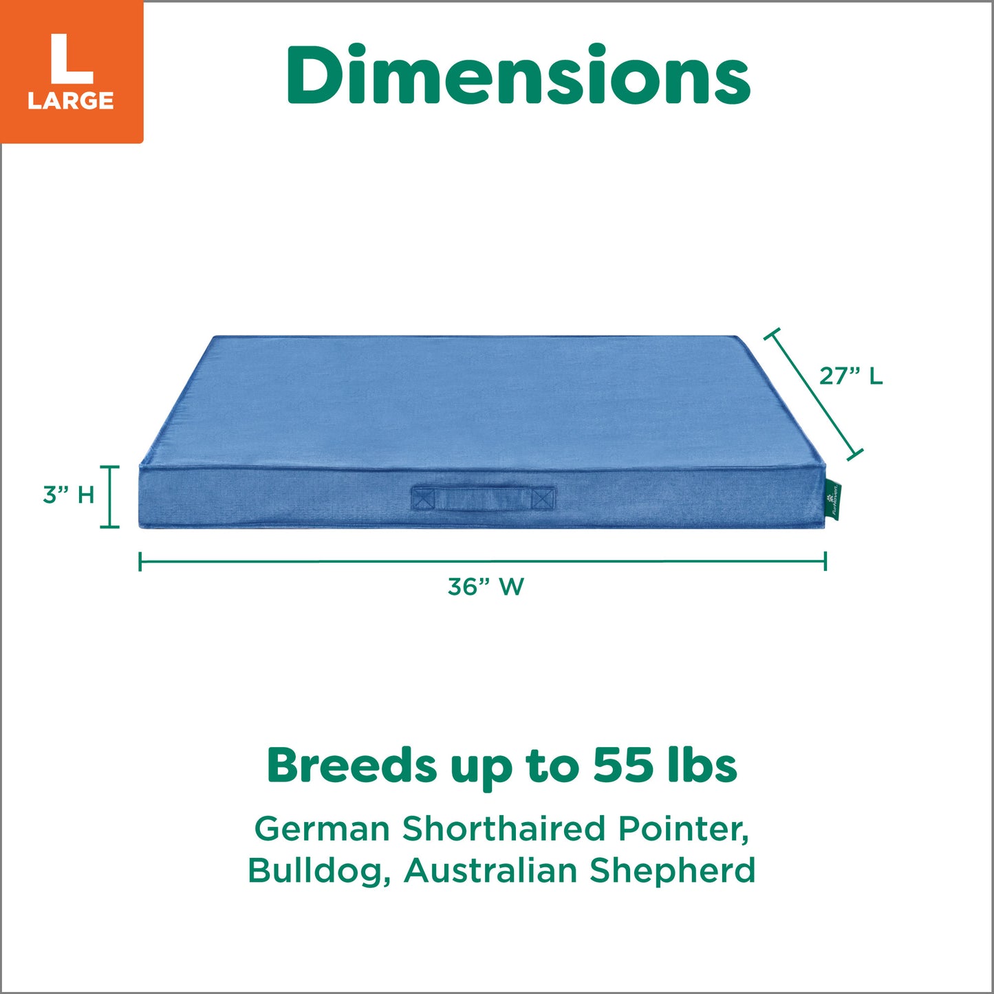 Grid Indoor-Outdoor Deluxe Mattress Pet Bed