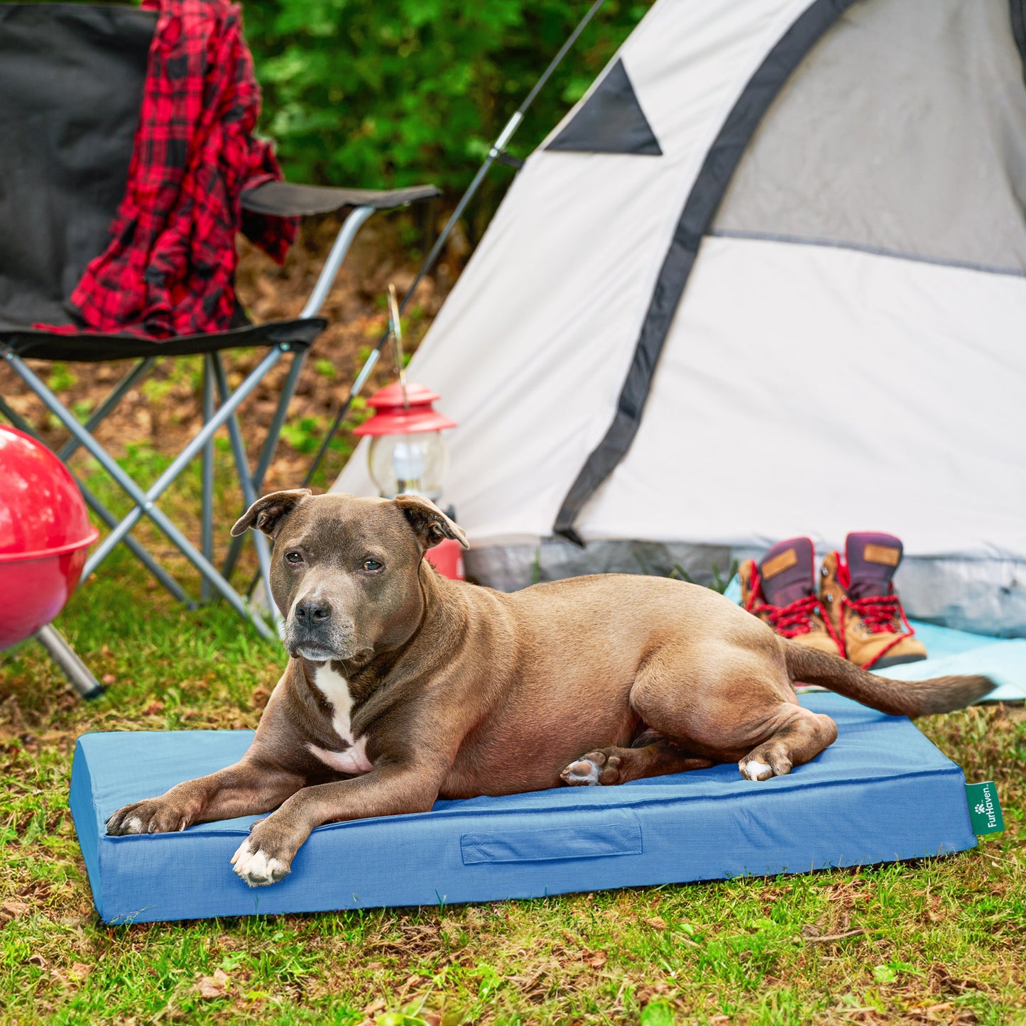 Grid Indoor-Outdoor Deluxe Mattress Pet Bed