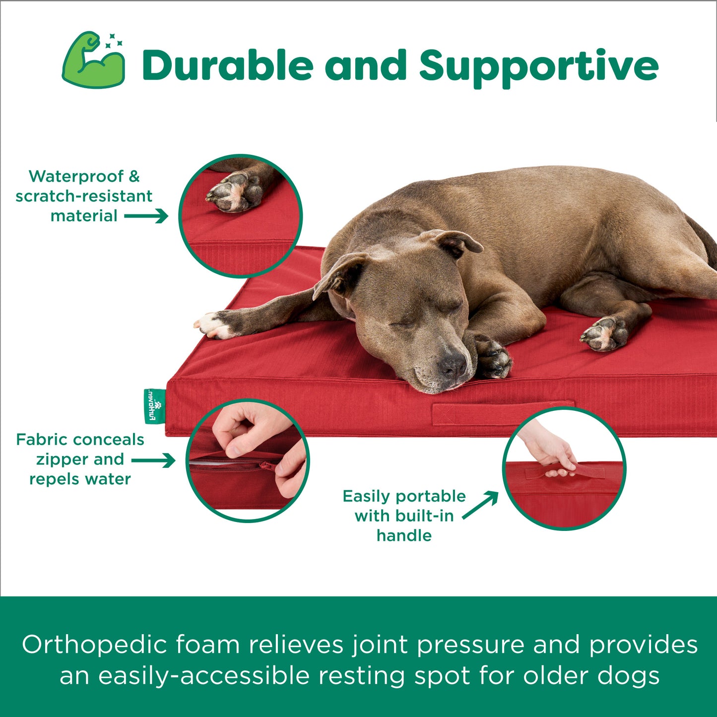 Grid Indoor-Outdoor Deluxe Mattress Pet Bed