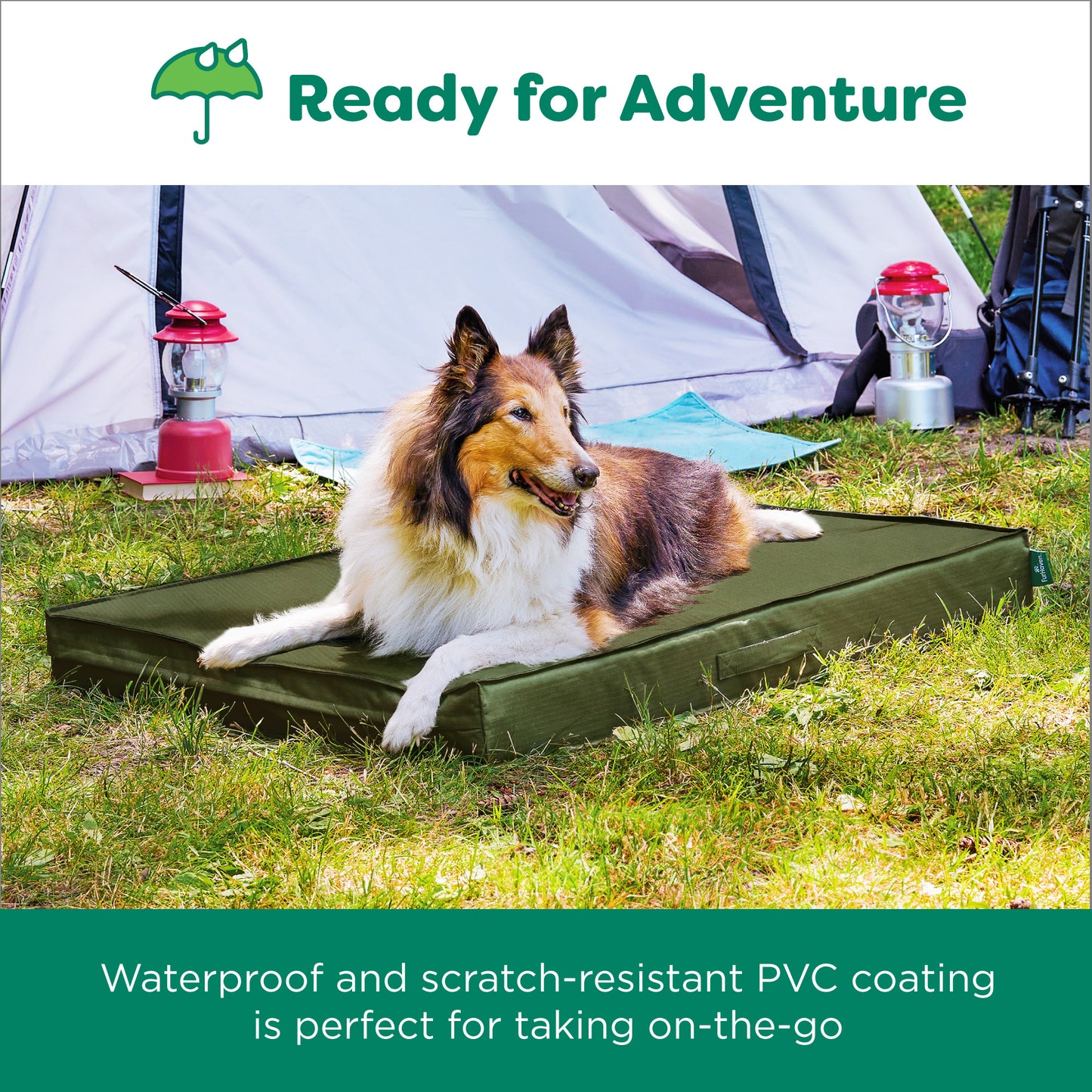Grid Indoor-Outdoor Deluxe Mattress Pet Bed