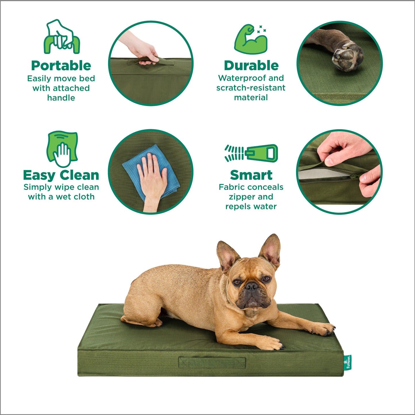 Grid Indoor-Outdoor Deluxe Mattress Pet Bed