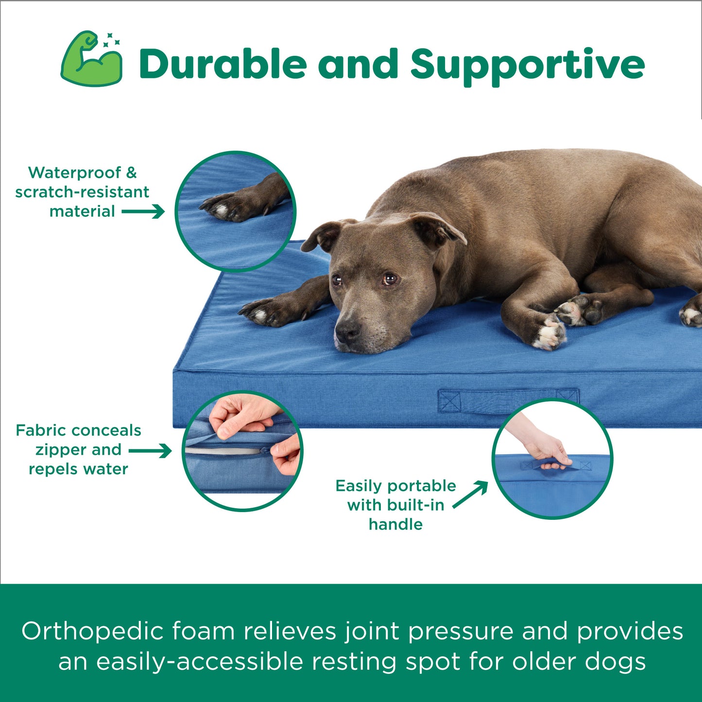 Grid Indoor-Outdoor Deluxe Mattress Pet Bed