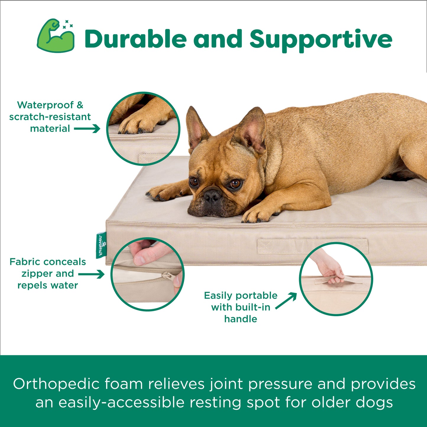 Premium Indoor-Outdoor Deluxe Mattress Pet Bed