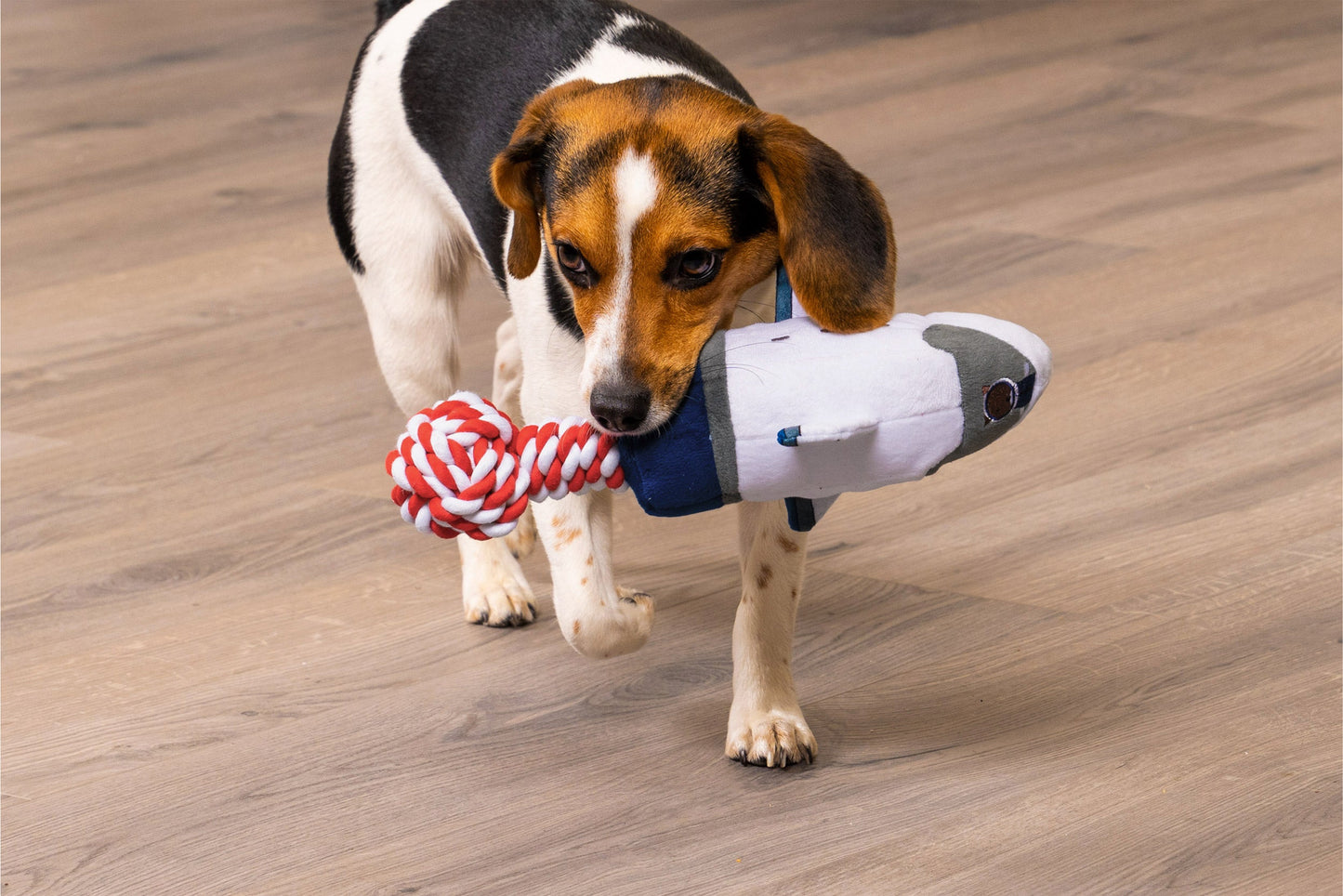 Space Shuttle Space Explorers Plush and Rope Dog Toy