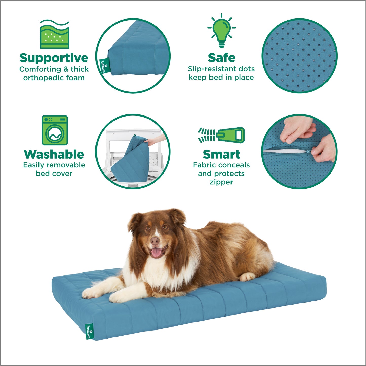 Puffy Quilt Crate Orthopedic Pet Bed