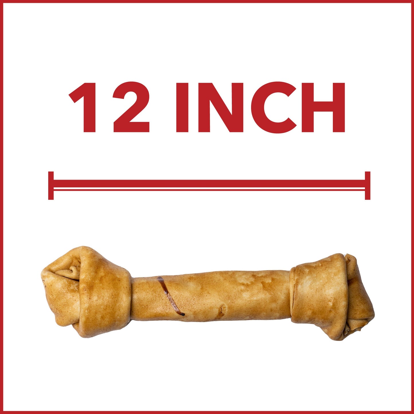 Pet Factory - Made in USA Beefhide Bone Dog Treat, 12"-15", Chicken Flavored