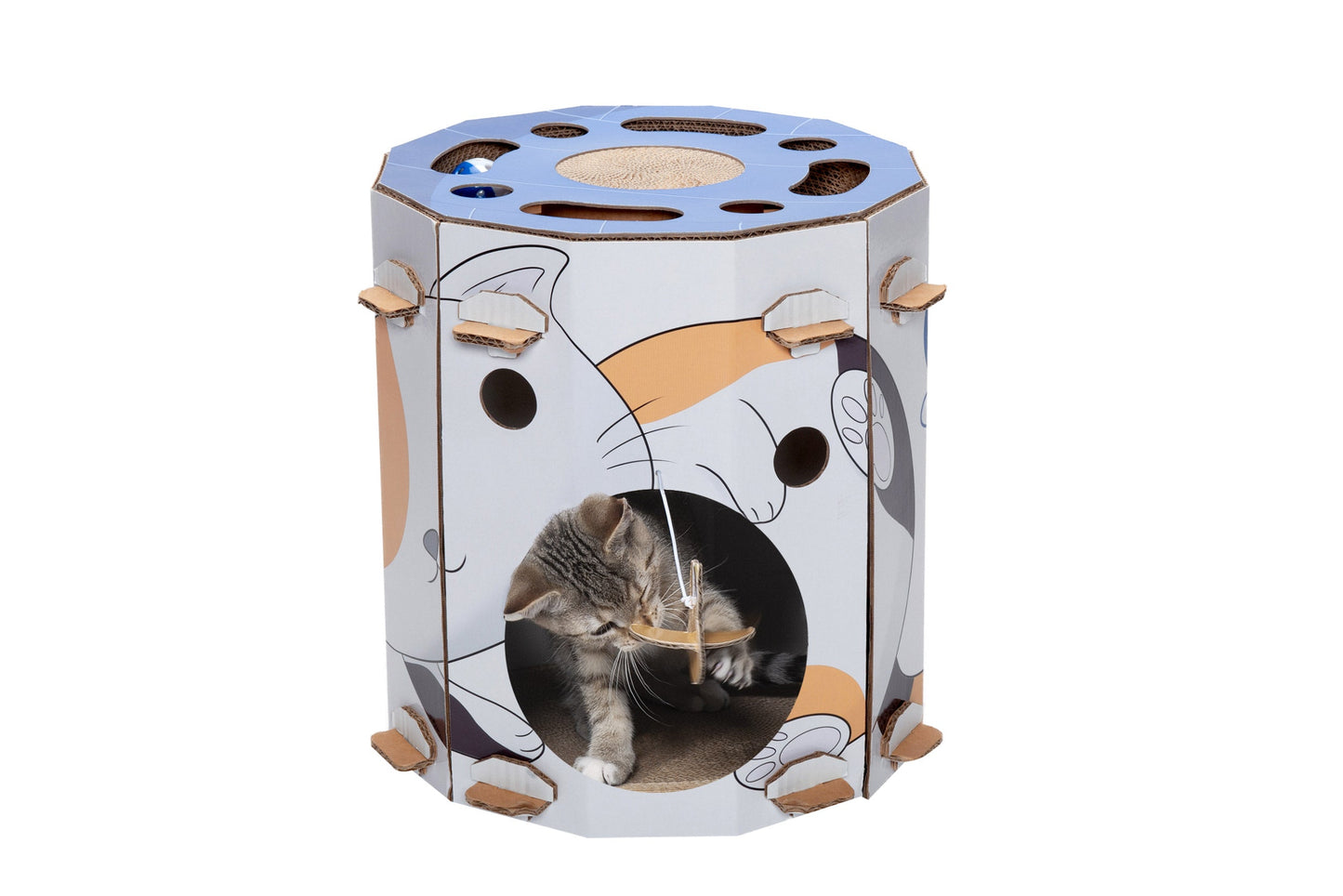 Corrugated House Scratchers with Catnip