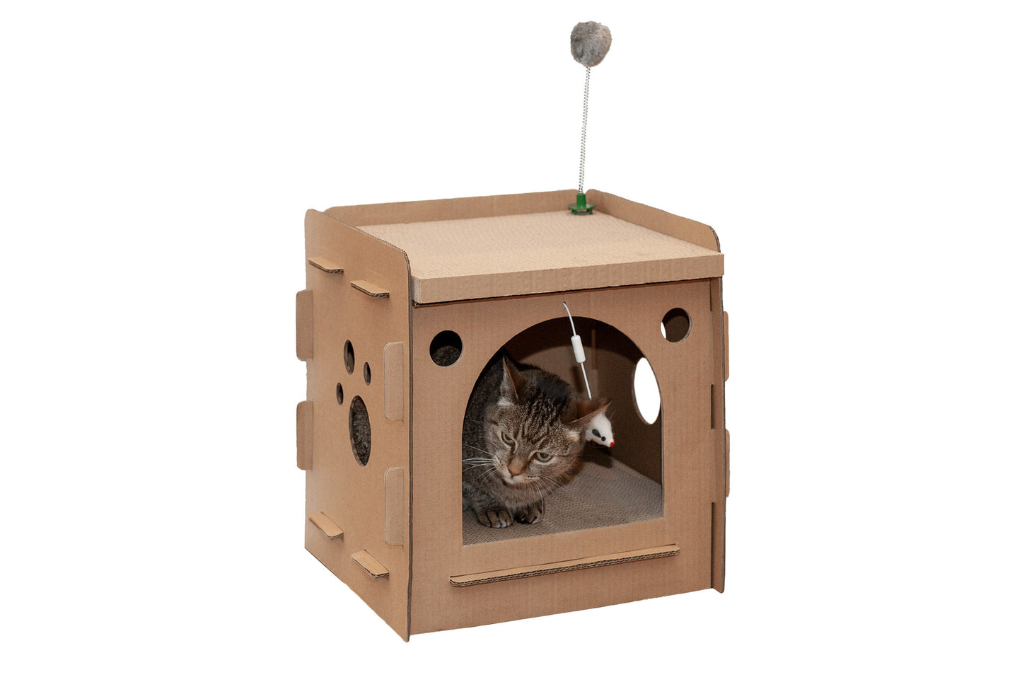 Corrugated House Scratchers with Catnip