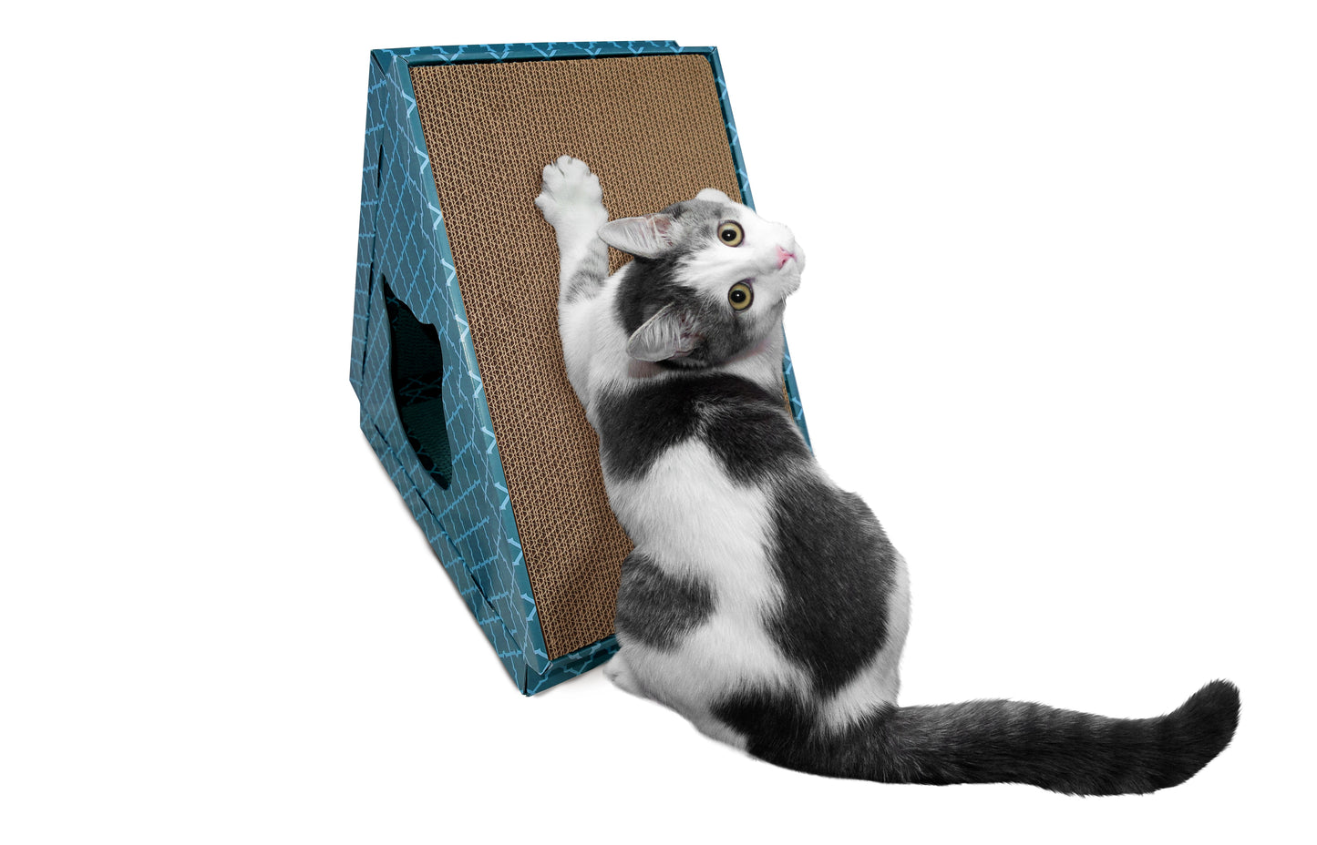 Tiger Tent Corrugated Scratcher with Catnip