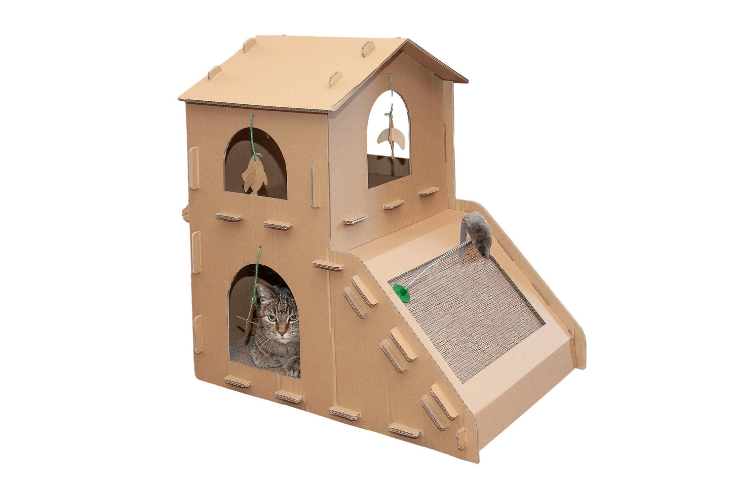 Corrugated House Scratchers with Catnip