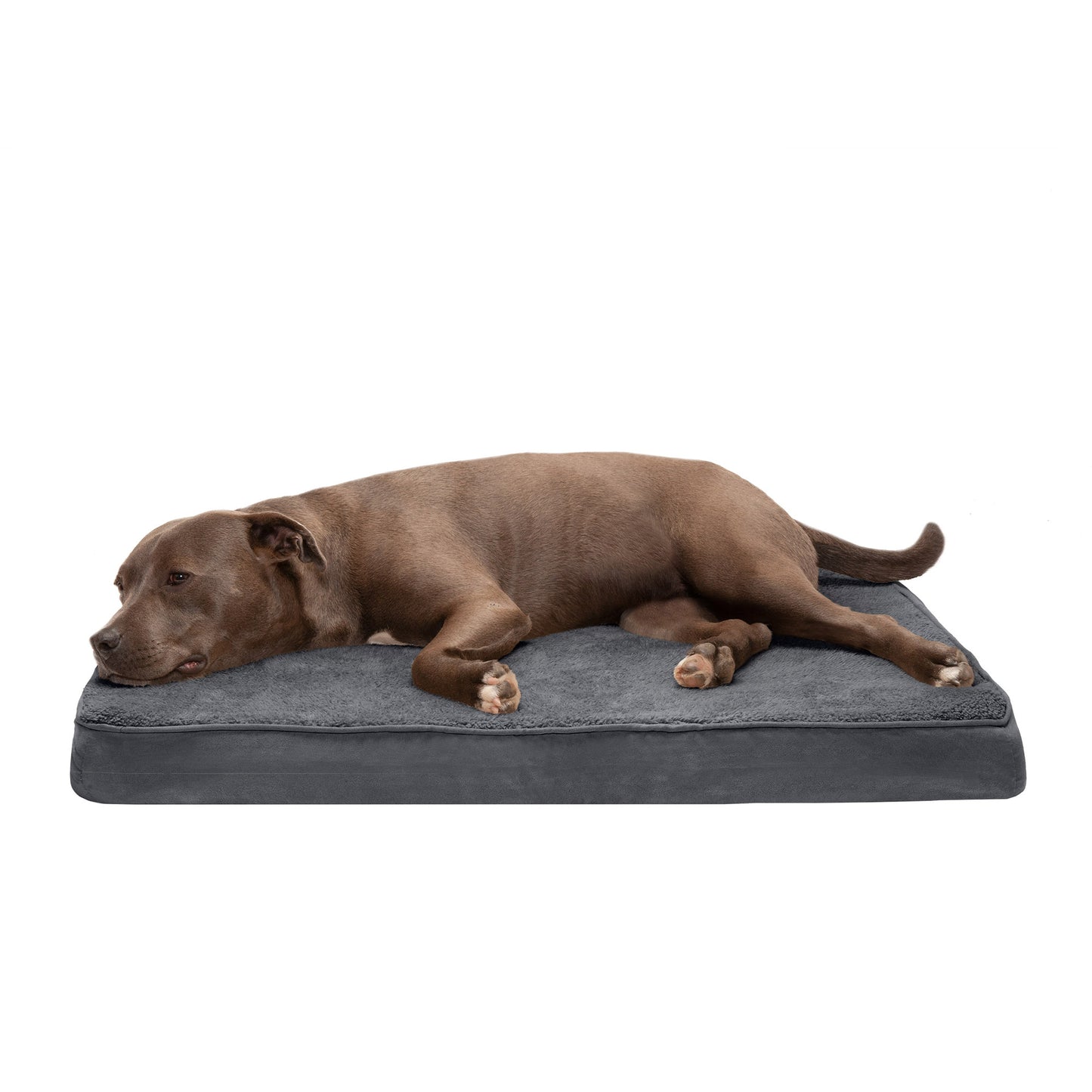 Deluxe Mattress Dog Bed - Terry & Suede
