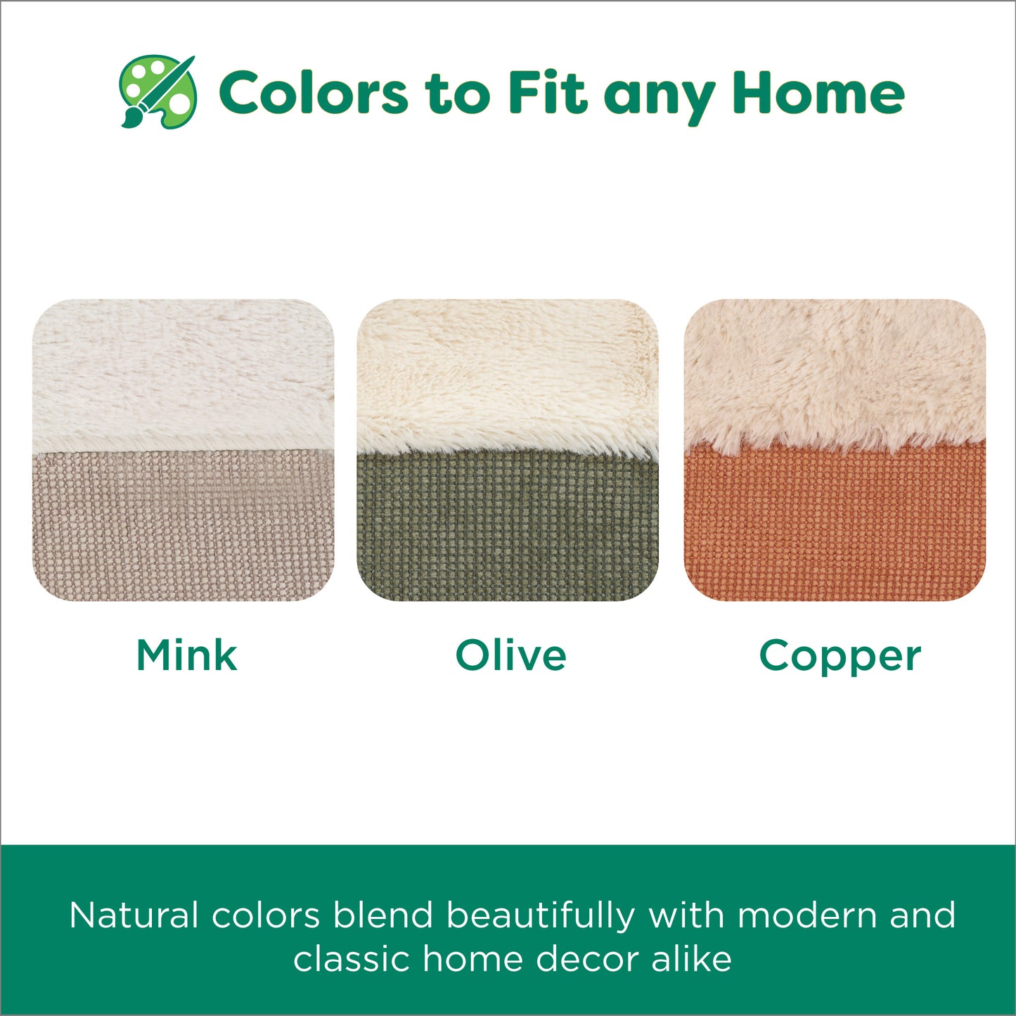 Plush & Grid Cord Deluxe L-Chaise Pet Bed