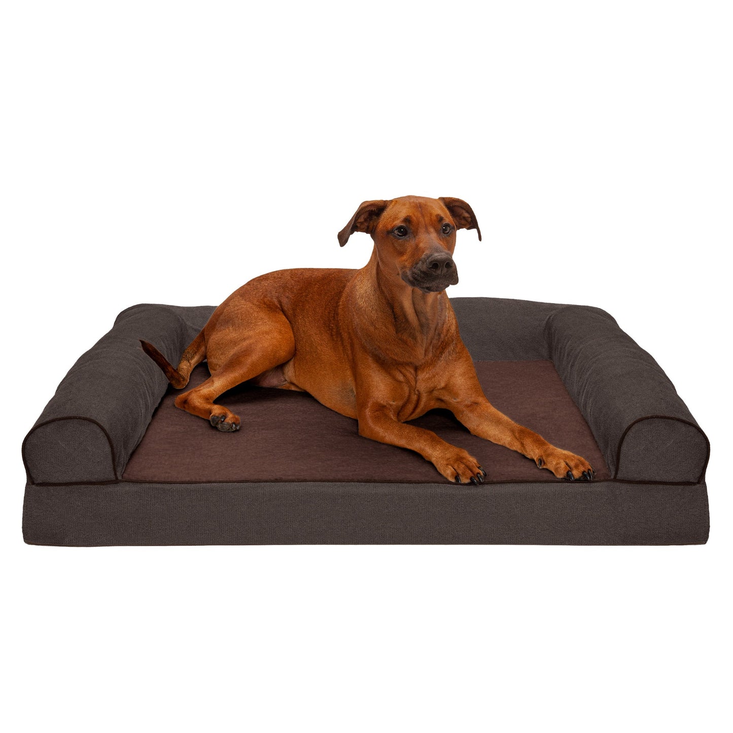Sofa Dog Bed - Faux Fleece & Chenille