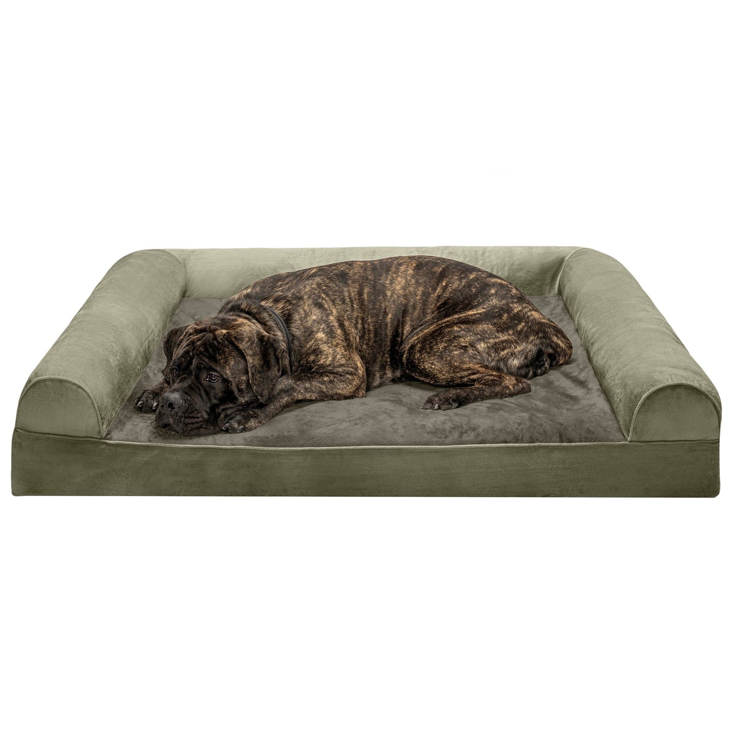 Sofa Dog Bed - Faux Fur & Velvet