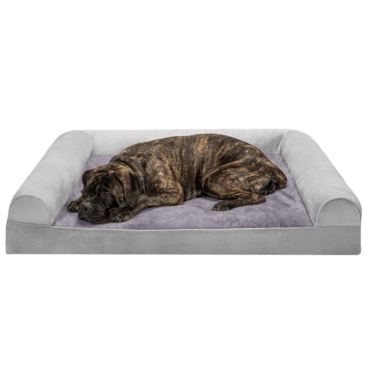 Sofa Dog Bed - Faux Fur & Velvet