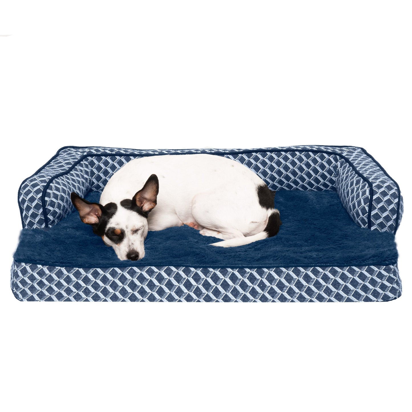 Sofa Dog Bed - Plush & Diamond Decor Comfy Couch