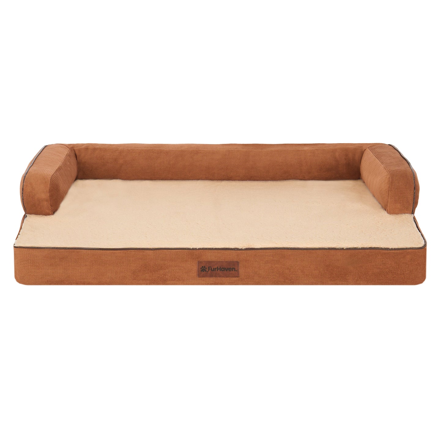Plush & Cable Corduroy Comfy Couch Pet Bed