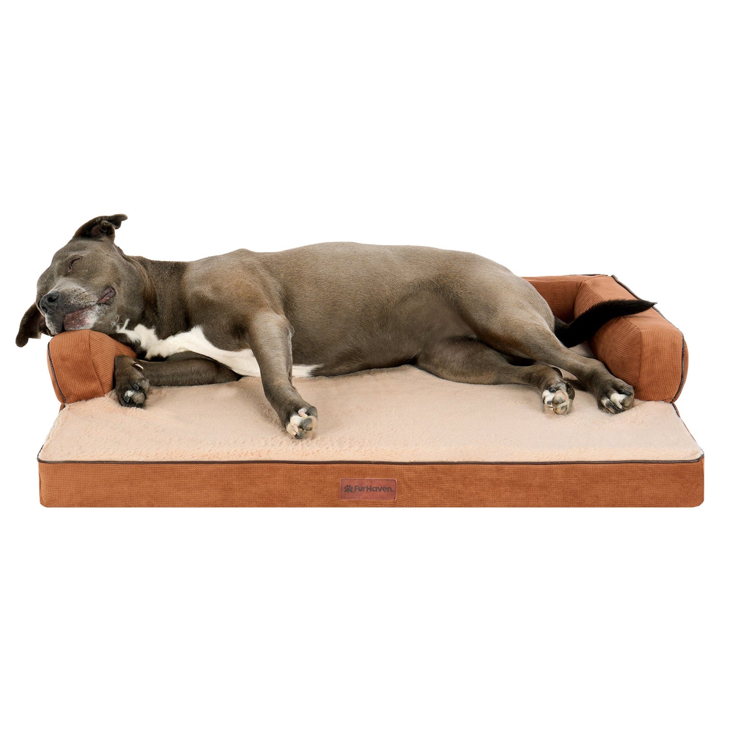Plush & Cable Corduroy Comfy Couch Pet Bed