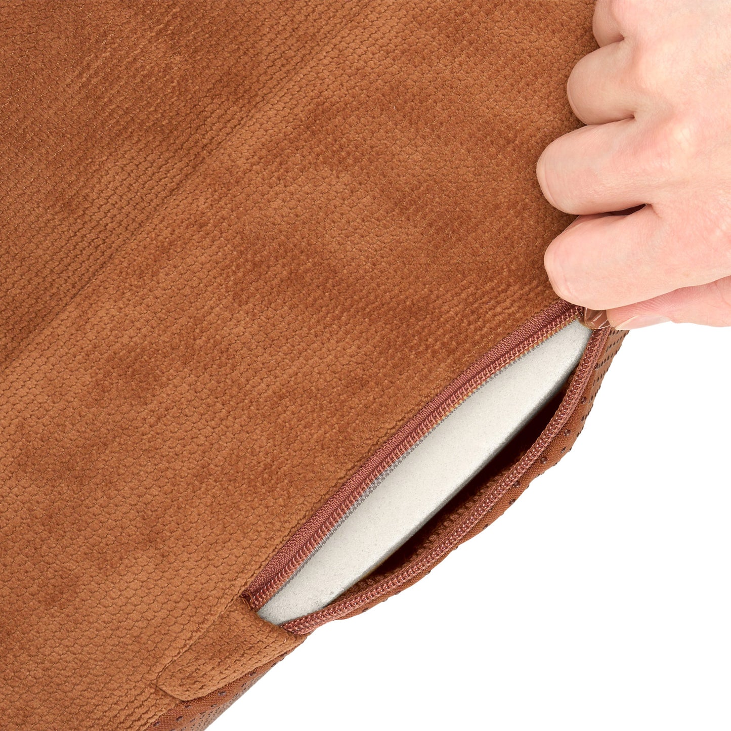 Plush & Cable Corduroy Comfy Couch Pet Bed