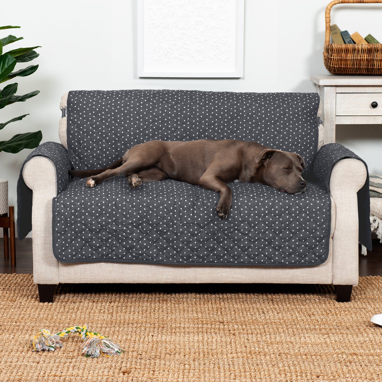 Water-Resistant Paw Print Furniture Protector