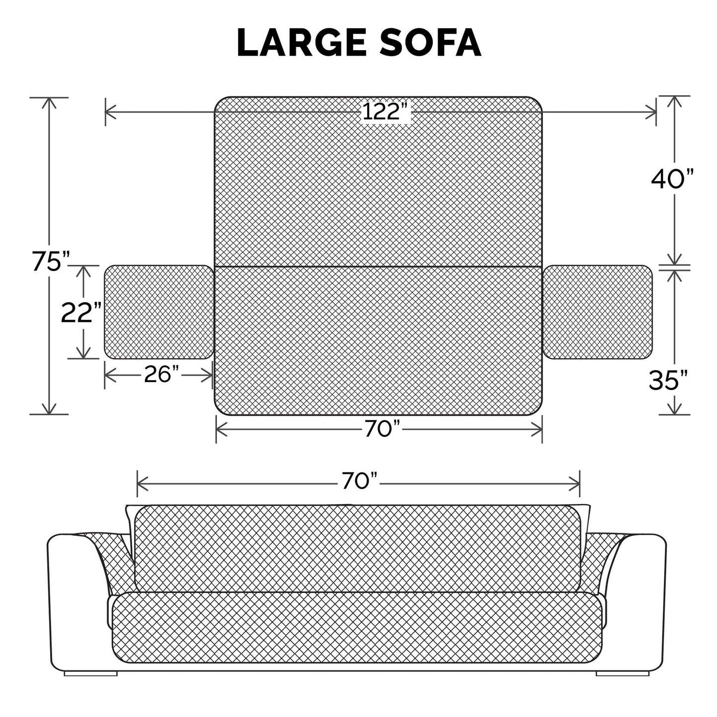 Water-Resistant Paw Print Furniture Protector