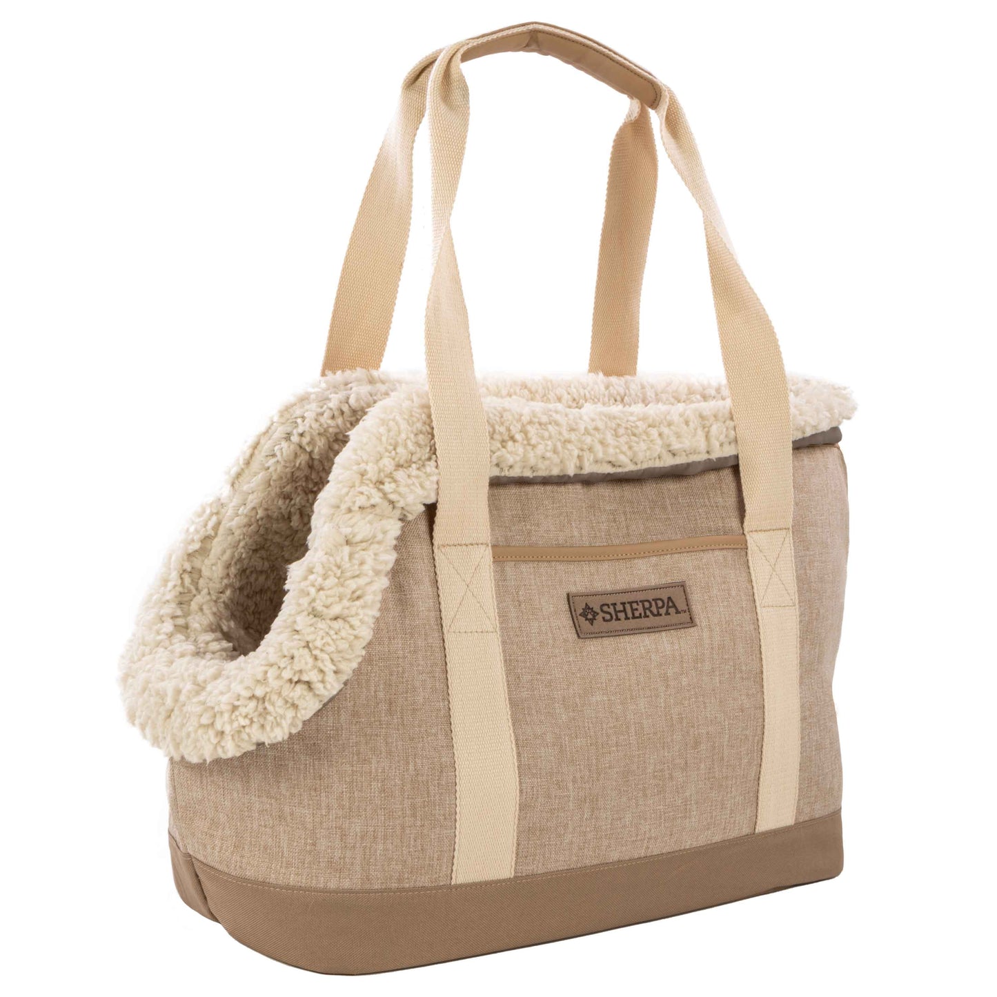 Luxe Tote Fashionable Pet Carrier, Tan, Medium
