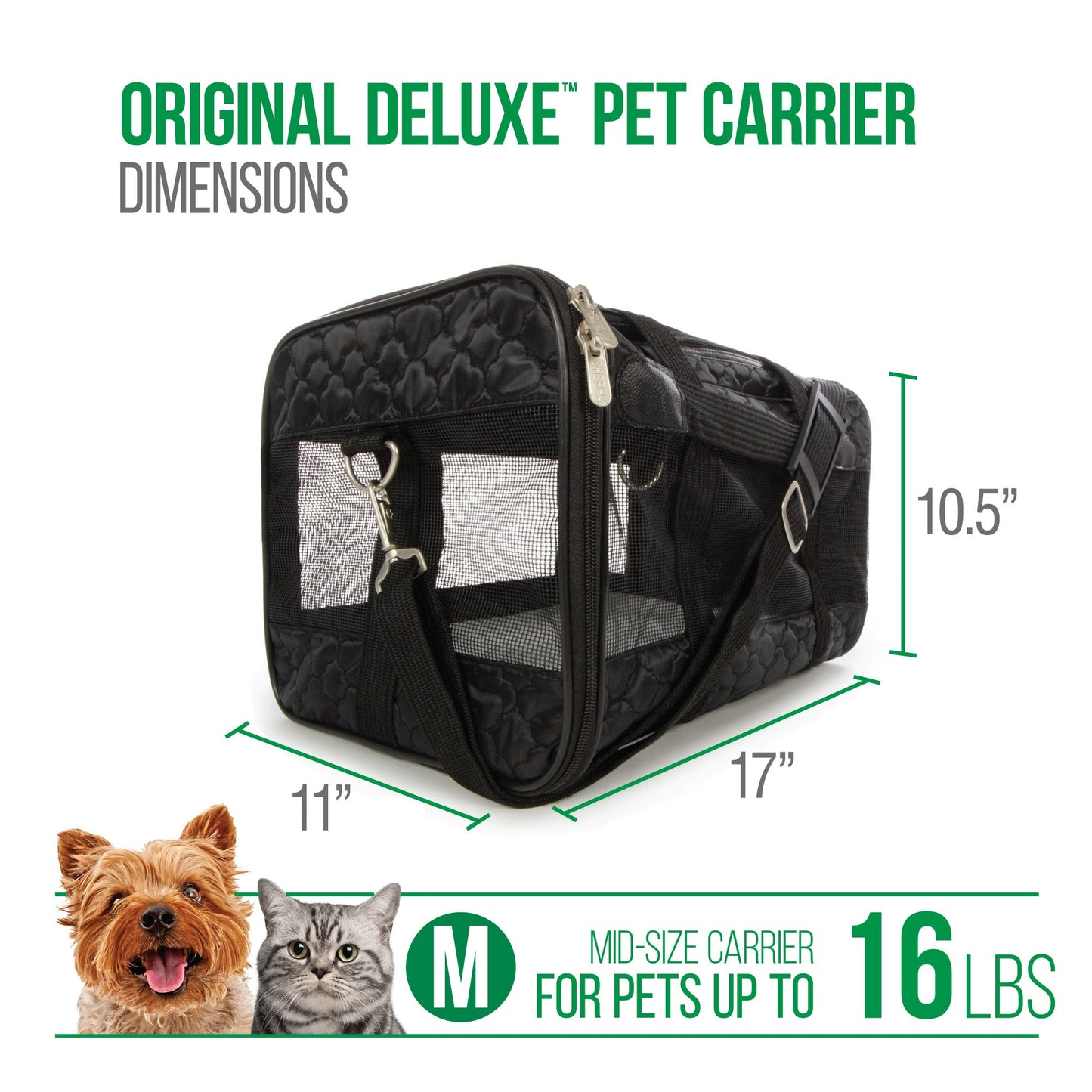 Original Deluxe Lattice Stitch Travel Bag Pet Carrier