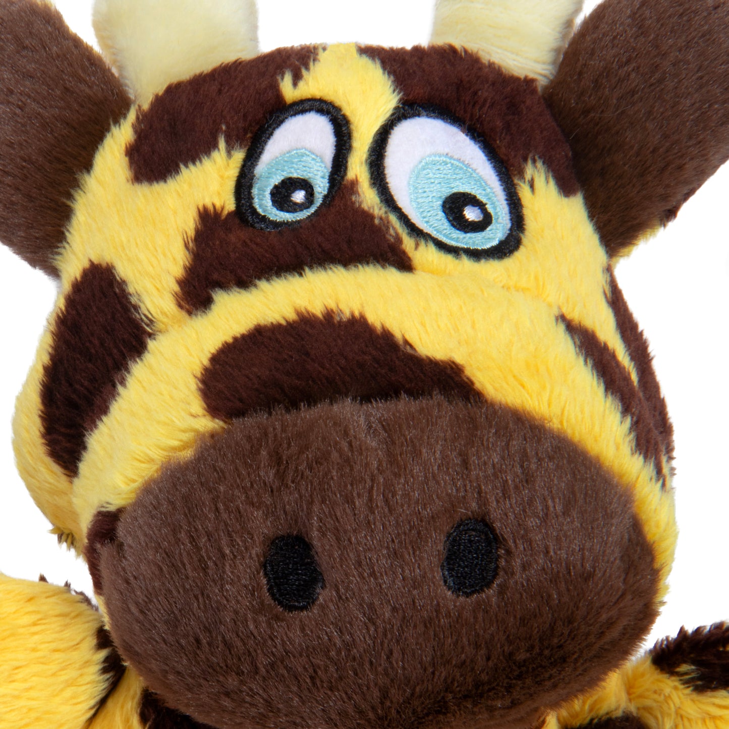 Silent Squeak Flattie Giraffe Plush Dog Toy