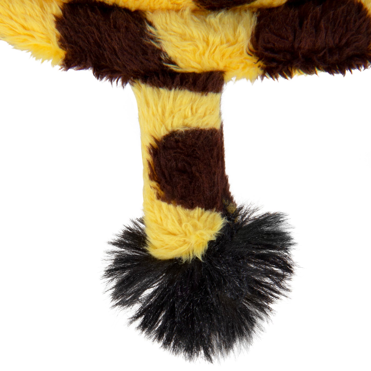 Silent Squeak Flattie Giraffe Plush Dog Toy