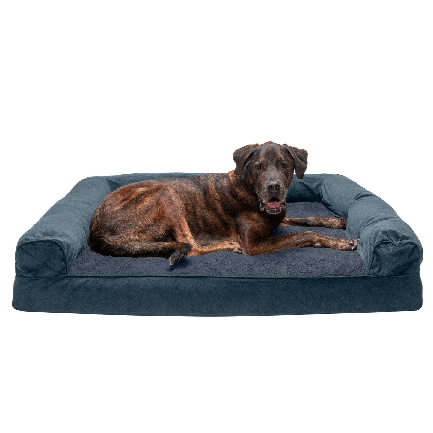 Sofa Dog Bed - Faux Fleece & Chenille