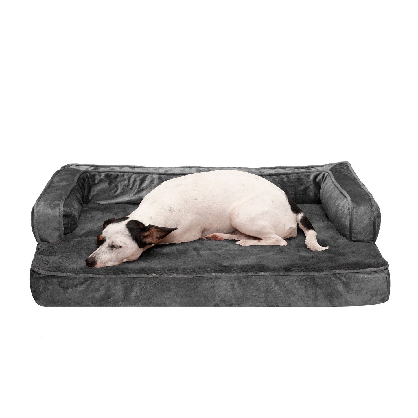 Sofa Dog Bed - Plush & Velvet Comfy Couch