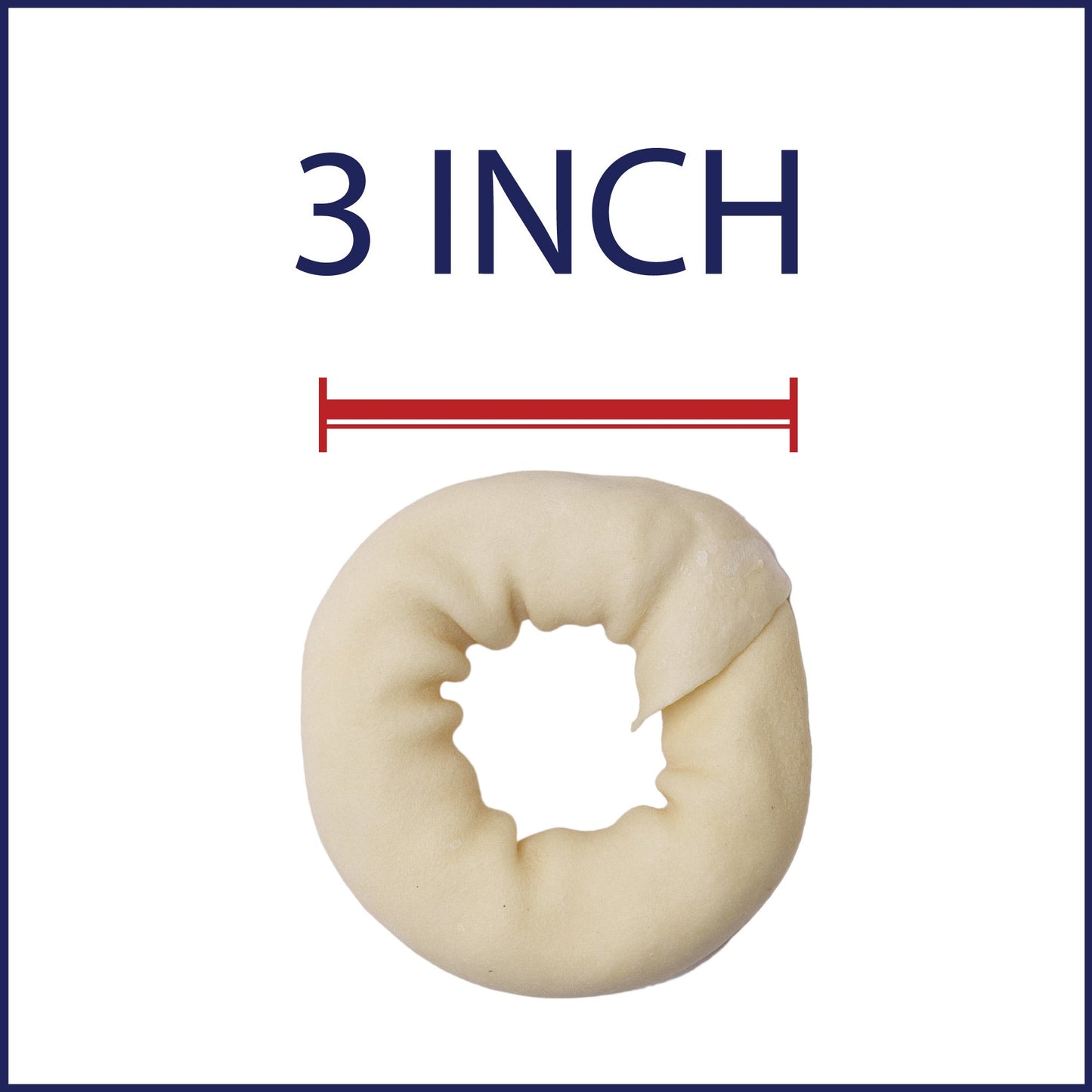 Pet Factory - Made in USA Beefhide Donuts Flavored Dog Treats, 12 count