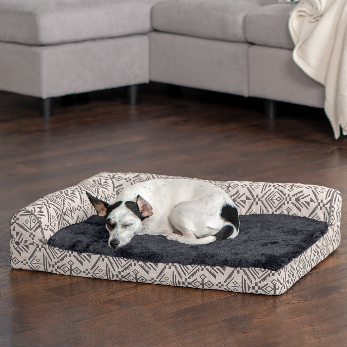 Deluxe Chaise Lounge Dog Bed - Southwest Kilim